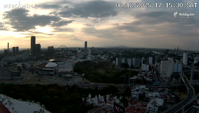 Puebla de Zaragoza City Skyline Live Cam - Puebla, Estado de Puebla, Mexico