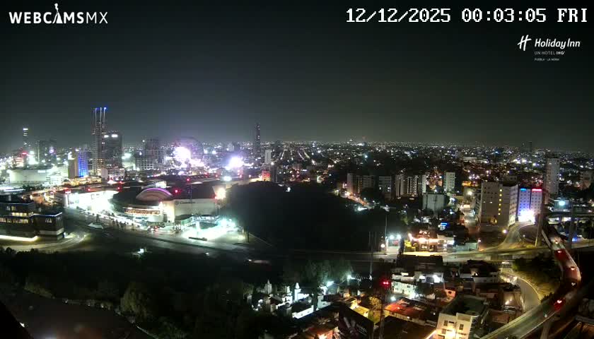 Puebla de Zaragoza City Skyline Live Cam - Puebla, Estado de Puebla, Mexico
