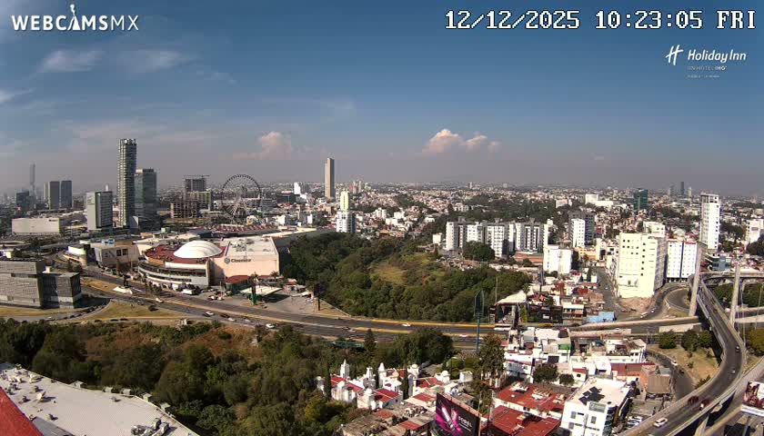 Puebla de Zaragoza City Skyline Live Cam - Puebla, Estado de Puebla, Mexico
