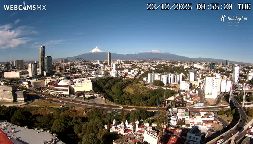 Puebla de Zaragoza City Skyline Live Cam - Puebla, Estado de Puebla, Mexico