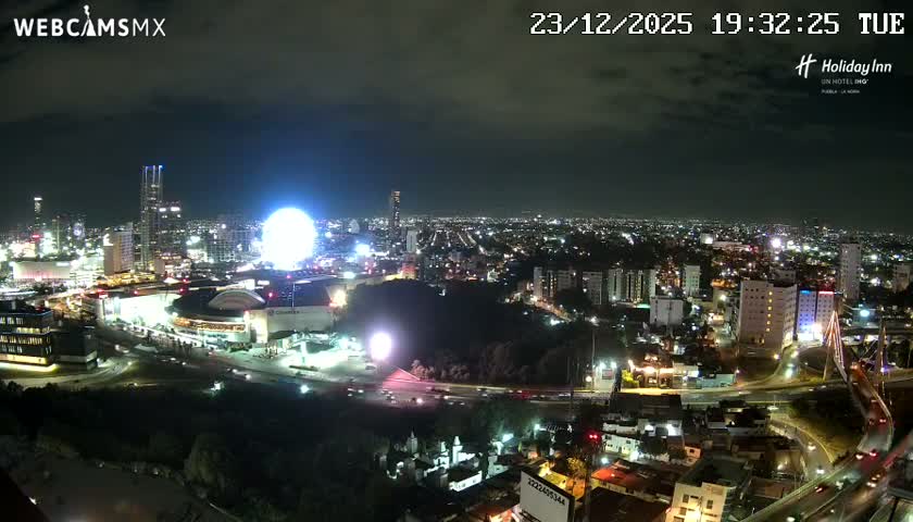 Puebla de Zaragoza City Skyline Live Cam - Puebla, Estado de Puebla, Mexico