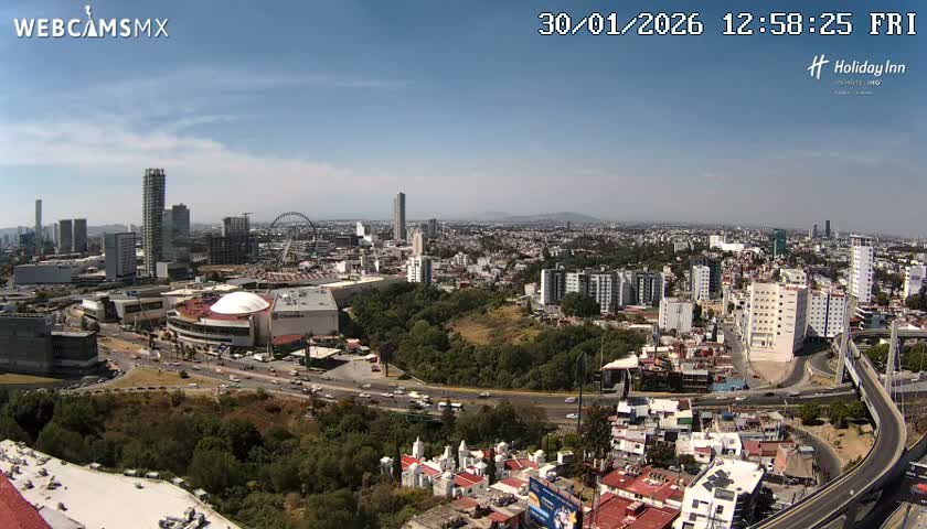Puebla de Zaragoza City Skyline Live Cam - Puebla, Estado de Puebla, Mexico