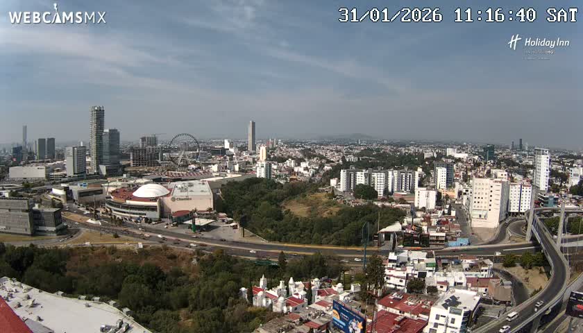 Puebla de Zaragoza City Skyline Live Cam - Puebla, Estado de Puebla, Mexico