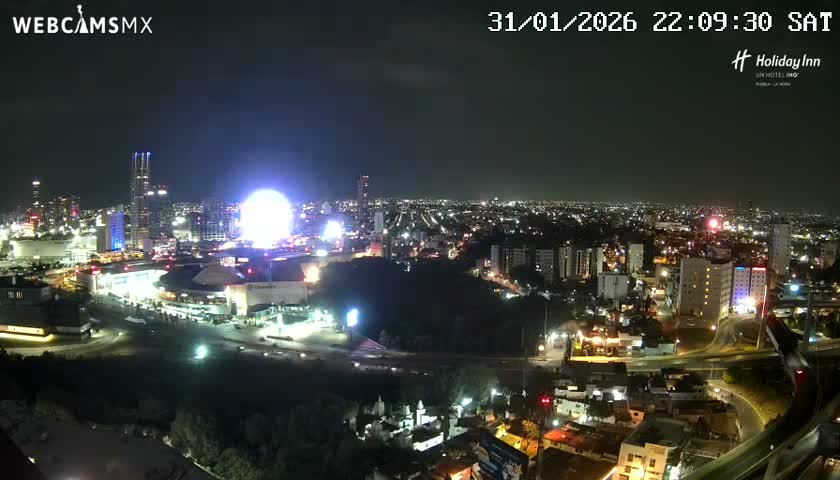 Puebla de Zaragoza City Skyline Live Cam - Puebla, Estado de Puebla, Mexico