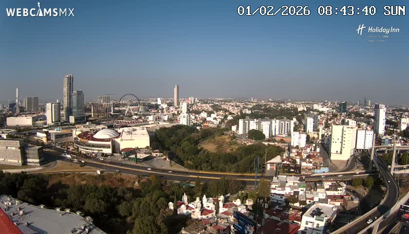 Puebla de Zaragoza City Skyline Live Cam - Puebla, Estado de Puebla, Mexico