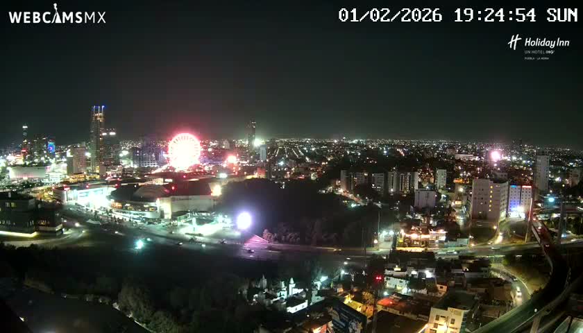 Puebla de Zaragoza City Skyline Live Cam - Puebla, Estado de Puebla, Mexico