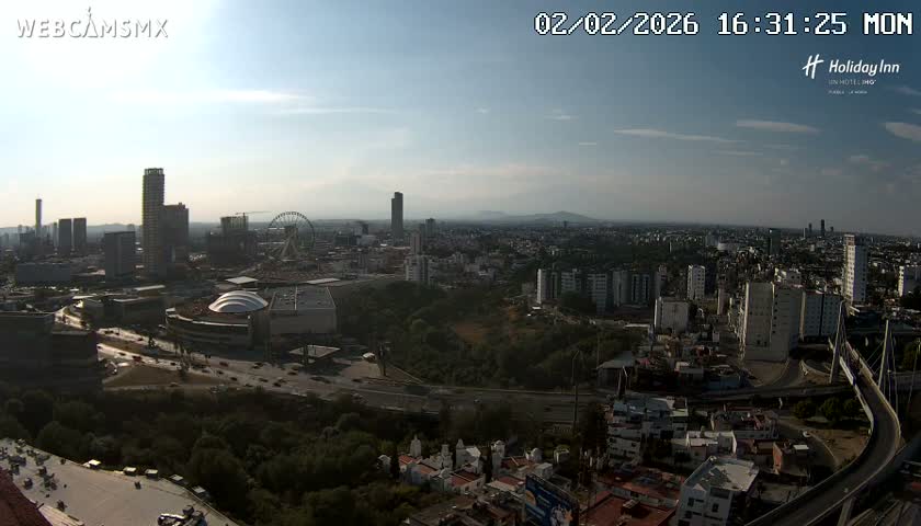 Puebla de Zaragoza City Skyline Live Cam - Puebla, Estado de Puebla, Mexico