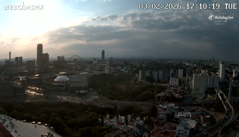 Puebla de Zaragoza City Skyline Live Cam - Puebla, Estado de Puebla, Mexico