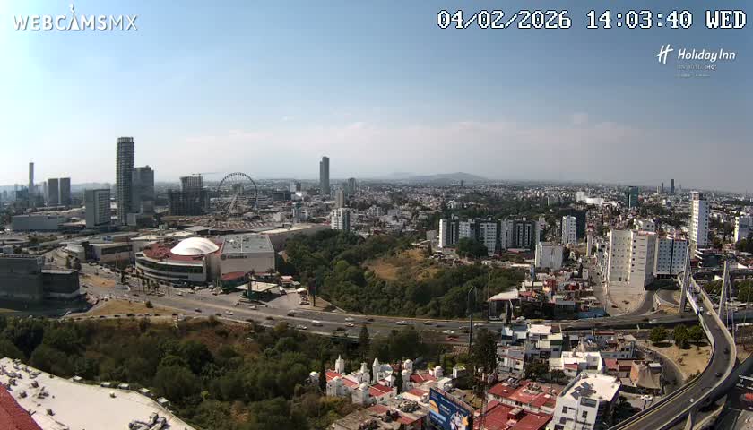 Puebla de Zaragoza City Skyline Live Cam - Puebla, Estado de Puebla, Mexico