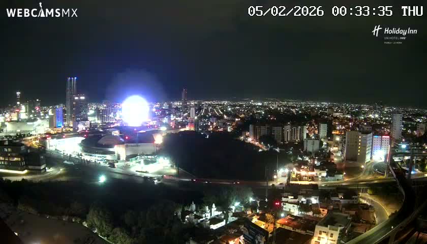 Puebla de Zaragoza City Skyline Live Cam - Puebla, Estado de Puebla, Mexico