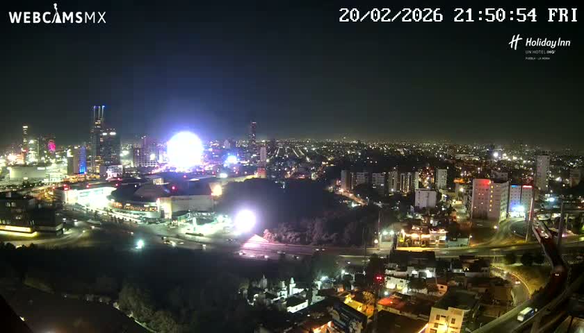 Puebla de Zaragoza City Skyline Live Cam - Puebla, Estado de Puebla, Mexico
