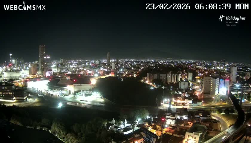 Puebla de Zaragoza City Skyline Live Cam - Puebla, Estado de Puebla, Mexico