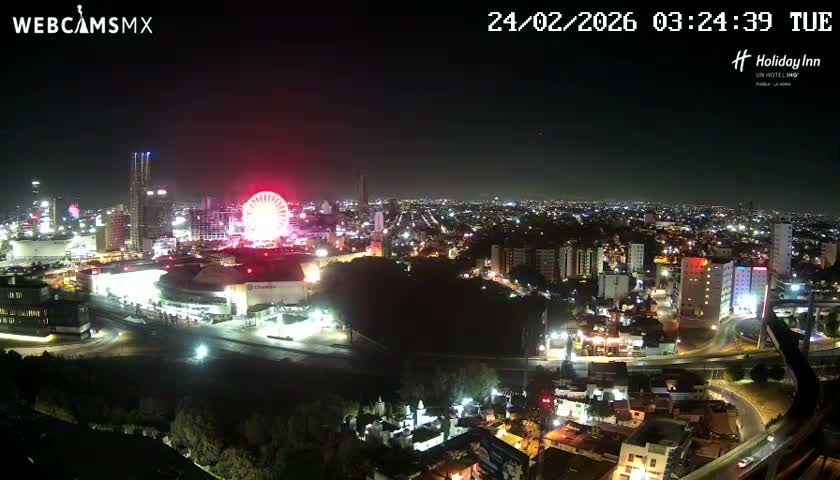Puebla de Zaragoza City Skyline Live Cam - Puebla, Estado de Puebla, Mexico