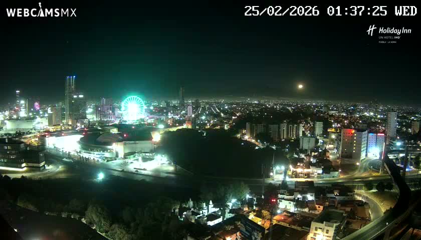 Puebla de Zaragoza City Skyline Live Cam - Puebla, Estado de Puebla, Mexico
