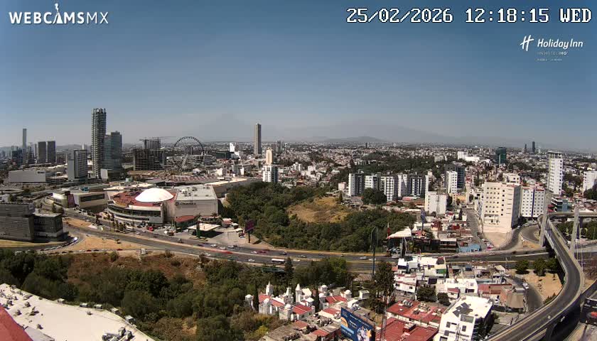 Puebla de Zaragoza City Skyline Live Cam - Puebla, Estado de Puebla, Mexico