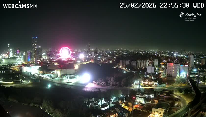 Puebla de Zaragoza City Skyline Live Cam - Puebla, Estado de Puebla, Mexico