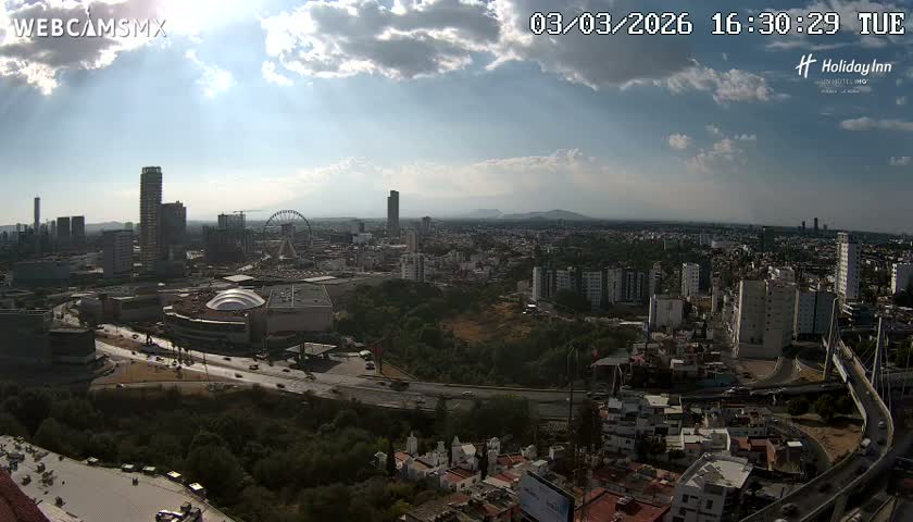 Puebla de Zaragoza City Skyline Live Cam - Puebla, Estado de Puebla, Mexico