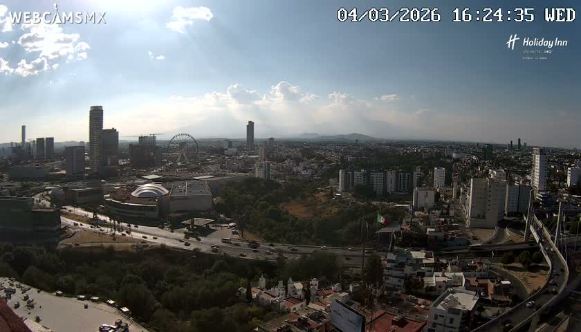 Puebla de Zaragoza City Skyline Live Cam - Puebla, Estado de Puebla, Mexico