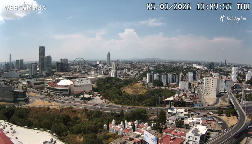 Puebla de Zaragoza City Skyline Live Cam - Puebla, Estado de Puebla, Mexico