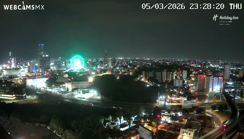 Puebla de Zaragoza City Skyline Live Cam - Puebla, Estado de Puebla, Mexico