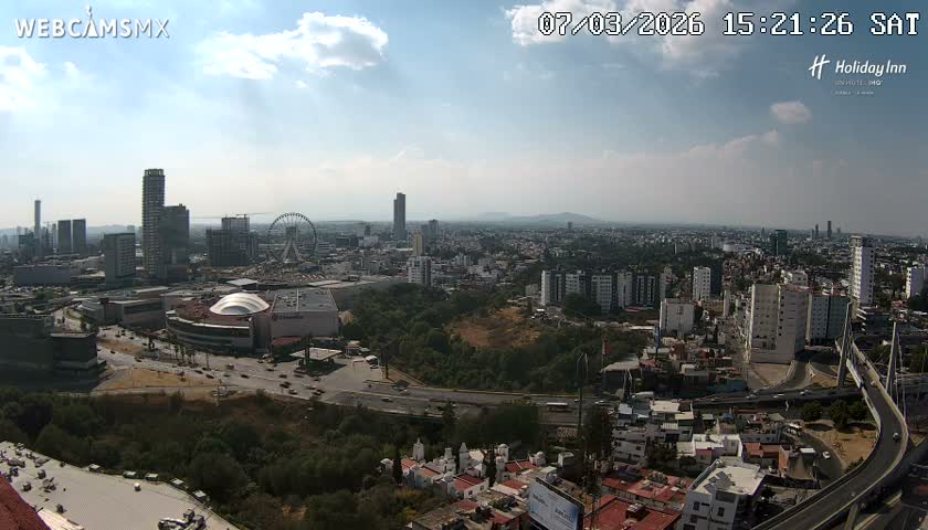 Puebla de Zaragoza City Skyline Live Cam - Puebla, Estado de Puebla, Mexico