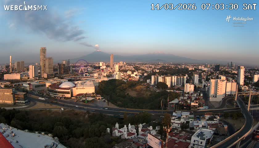 Puebla de Zaragoza City Skyline Live Cam - Puebla, Estado de Puebla, Mexico