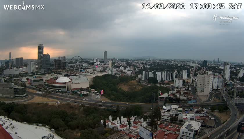 Puebla de Zaragoza City Skyline Live Cam - Puebla, Estado de Puebla, Mexico