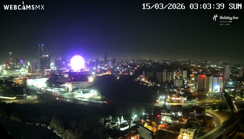 Puebla de Zaragoza City Skyline Live Cam - Puebla, Estado de Puebla, Mexico