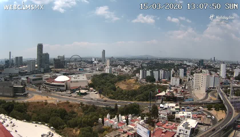 Puebla de Zaragoza City Skyline Live Cam - Puebla, Estado de Puebla, Mexico