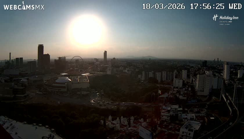 Puebla de Zaragoza City Skyline Live Cam - Puebla, Estado de Puebla, Mexico