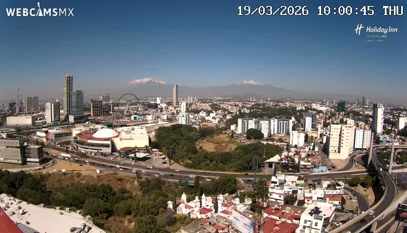 Puebla de Zaragoza City Skyline Live Cam - Puebla, Estado de Puebla, Mexico