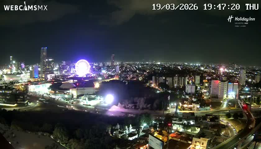 Puebla de Zaragoza City Skyline Live Cam - Puebla, Estado de Puebla, Mexico