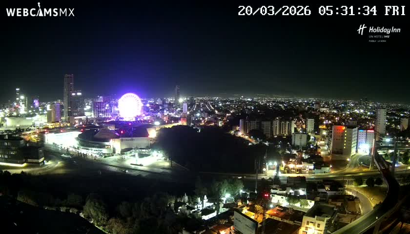 Puebla de Zaragoza City Skyline Live Cam - Puebla, Estado de Puebla, Mexico