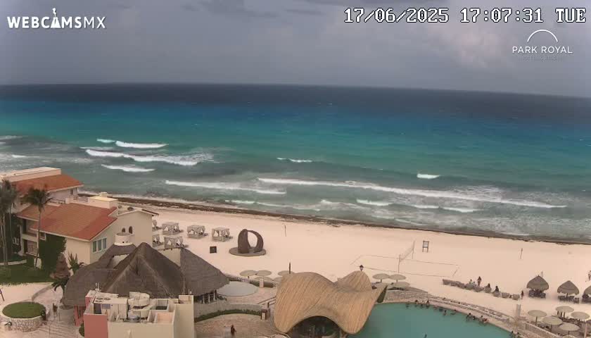 Cancún (Cancun) Playa Marlin Beach Live Cam - Benito Juarez, Quintana Roo, Mexico