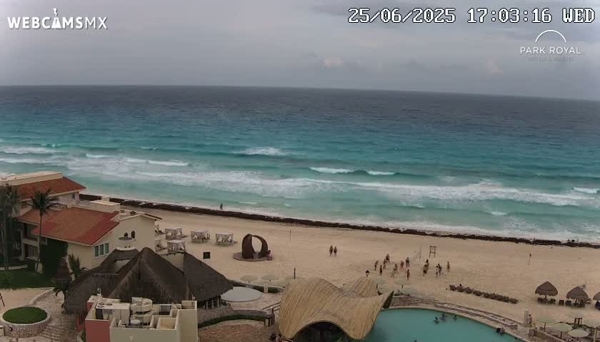 Cancún (Cancun) Playa Marlin Beach Live Cam - Benito Juarez, Quintana Roo, Mexico