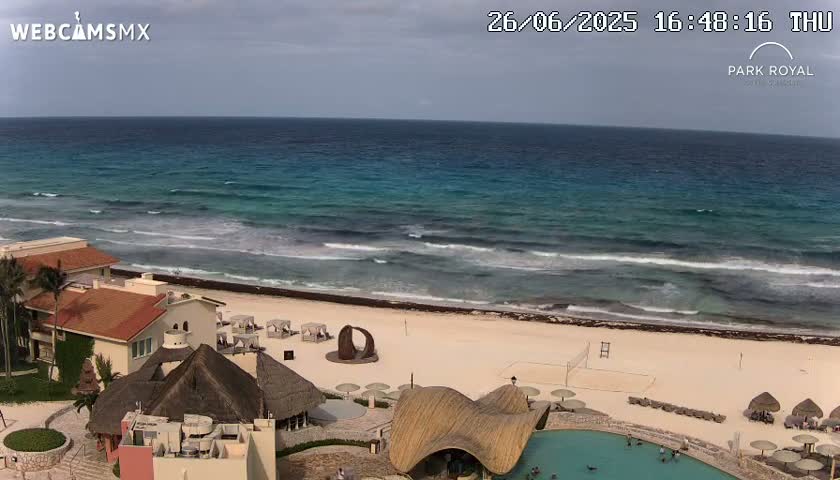 Cancún (Cancun) Playa Marlin Beach Live Cam - Benito Juarez, Quintana Roo, Mexico