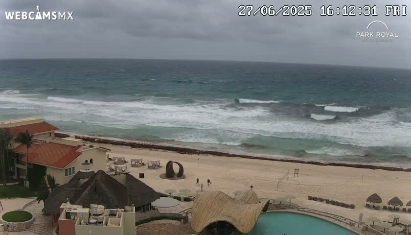 Cancún (Cancun) Playa Marlin Beach Live Cam - Benito Juarez, Quintana Roo, Mexico