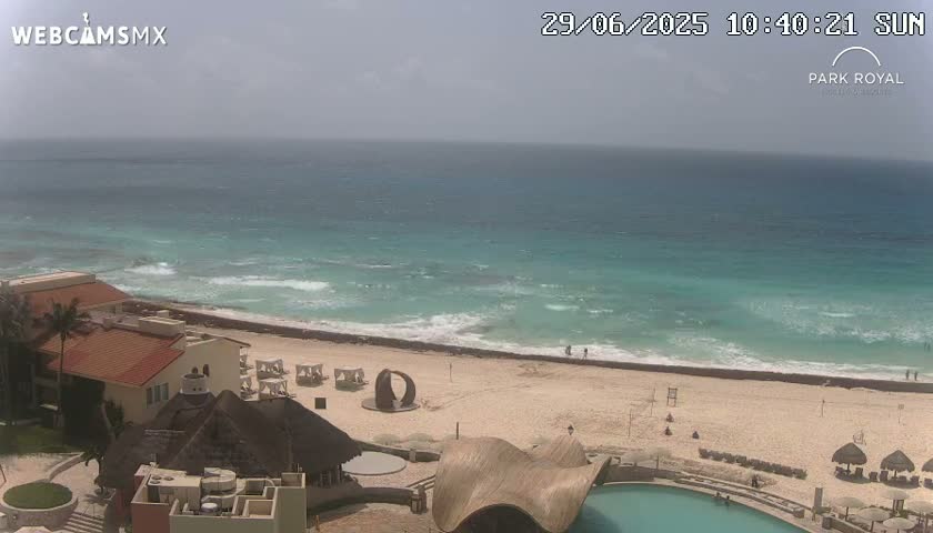 Cancún (Cancun) Playa Marlin Beach Live Cam - Benito Juarez, Quintana Roo, Mexico