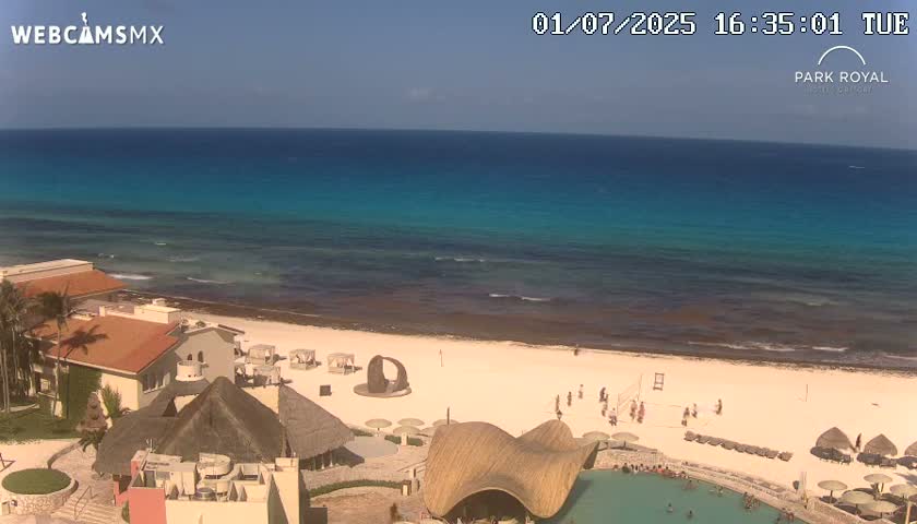 Cancún (Cancun) Playa Marlin Beach Live Cam - Benito Juarez, Quintana Roo, Mexico