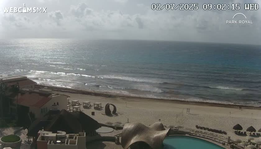 Cancún (Cancun) Playa Marlin Beach Live Cam - Benito Juarez, Quintana Roo, Mexico