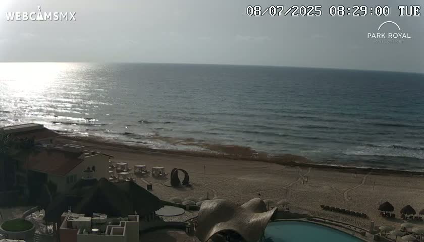 Cancún (Cancun) Playa Marlin Beach Live Cam - Benito Juarez, Quintana Roo, Mexico