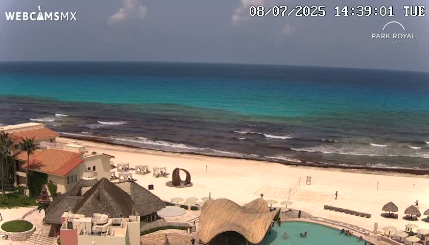 Cancún (Cancun) Playa Marlin Beach Live Cam - Benito Juarez, Quintana Roo, Mexico