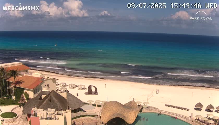 Cancún (Cancun) Playa Marlin Beach Live Cam - Benito Juarez, Quintana Roo, Mexico