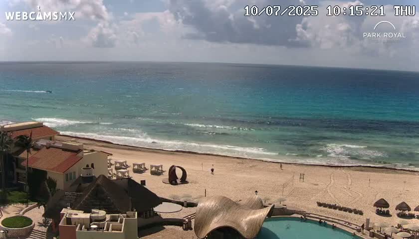 Cancún (Cancun) Playa Marlin Beach Live Cam - Benito Juarez, Quintana Roo, Mexico
