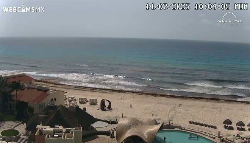 Cancún (Cancun) Playa Marlin Beach Live Cam - Benito Juarez, Quintana Roo, Mexico