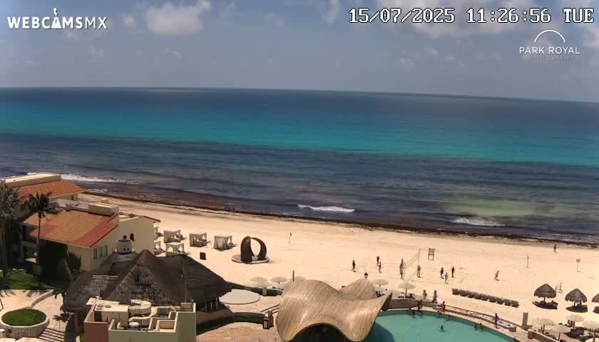 Cancún (Cancun) Playa Marlin Beach Live Cam - Benito Juarez, Quintana Roo, Mexico