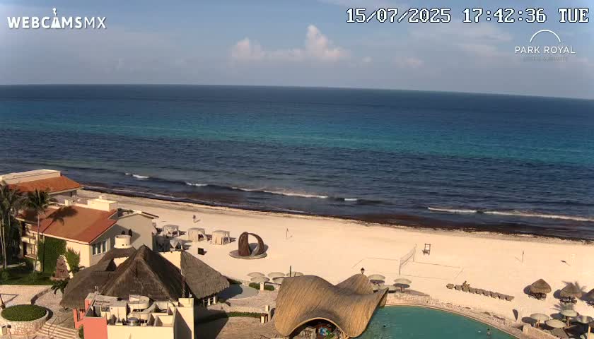 Cancún (Cancun) Playa Marlin Beach Live Cam - Benito Juarez, Quintana Roo, Mexico
