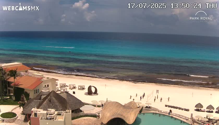 Cancún (Cancun) Playa Marlin Beach Live Cam - Benito Juarez, Quintana Roo, Mexico