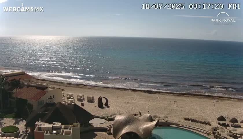 Cancún (Cancun) Playa Marlin Beach Live Cam - Benito Juarez, Quintana Roo, Mexico