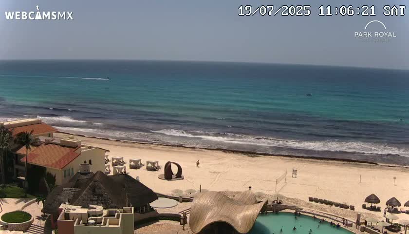 Cancún (Cancun) Playa Marlin Beach Live Cam - Benito Juarez, Quintana Roo, Mexico